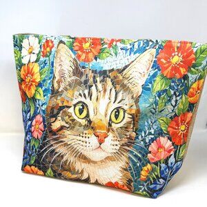 🆕😍Sweet Kitty Linen Tote